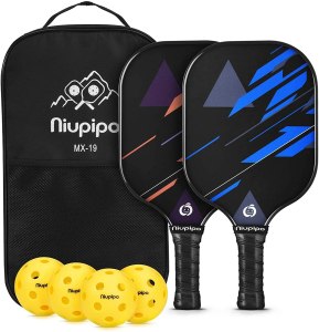 Pickleball Set [2 Paddles, 4 Balls, 1 Bag]