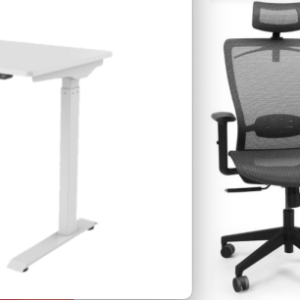 FlexiSpot Standing Desk / Ergonomical Chair [This Link: $15 Off]